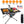 Portable Folding Camping Table Foldable Beach Table Aluminum Alloy Frame with 2 Cup Holders 2 Side Pockets Carry Bag for Picnic Camping Hiking Beach B