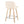 Toriano - Contemporary Fixed Height Counter Stool With Swivel With Square Footrest (Set of 2)