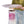 Birdbath For Patio, Garden - White / Pink