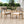 Braided Acacia Wood Outdoor Dining Chairs Set of 4 – Teak Look with Beige Rope & Cream Cushions