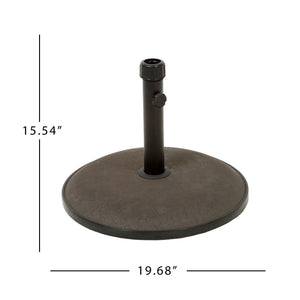 Um Holder Round Umbrella Base 66 lbs Concrete - Brown