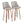 Gianna - Mid Century Modern Fixed Height Barstool With Swivel With Round Footrest (Set of 2)