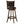 Swivel Stool With Upholstered Seat (Set of 2) - Black / Brown