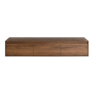 Modern Minimalist Bathroom Cabinet With Soft Close Drawers And Floating Mounting Design