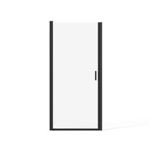 Pivot Shower Door, Tempered Glass, Semi Frameless
