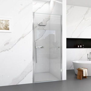 Semi Frameless Circular Pivot Shower Door with 1/4" Tempered Glass