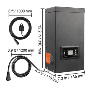 600W Low Voltage Landscape Transformer with Timer and Photocell Sensor