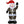 8' Camouflage Santa Christmas Inflatable with LED Lighting - Green