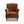 Eloise 30' Pleated Sock Arm Accent Armchair, Burnt Orange Performance Velvet