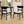 Set of 2 Mid-Century Dining Chairs - Upholstered Seat, Rubberwood Legs