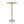 13.8x13.8x24 Gold Side Table with Rope Knot Design and White Marble Base