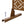 Freestanding Decorative Privacy Screen For Deck Balcony Patio, Metal Privacy - Brown