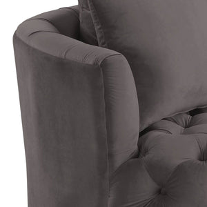 Zunyas Velvet Accent Chair With Swivel