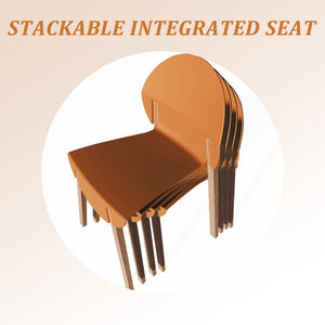 4 Piece Set Of Single Chairs, Traditional Elements With Round Table