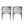 Modern Dining Chairs Set of 2 with Bronze Iron Frame