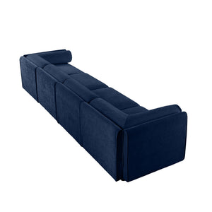 Stylish Sofa With Storage Seat And Cylindrical Backrest