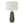 Contemporary Green Ceramic Table Lamp with Ivory Linen Shade