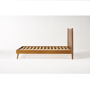 Okioki Mid-Century Wood Bed
