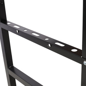 Portable Folding Work Table With Measuring Tape And Angle Finder Steel - Black