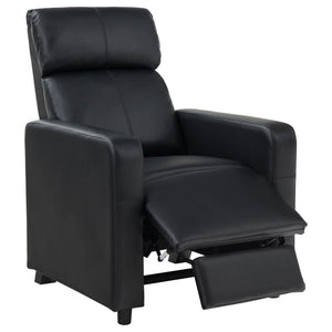 Push Back Recliner - Black