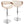 Curvo - Mid Century Modern Adjustable Barstool With Swivel With Straight T Footrest