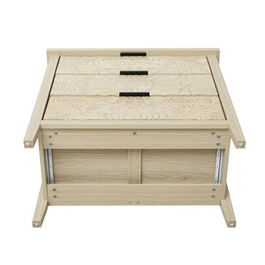 3 Drawer Cabinet - Natural Wood Finish