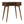 Solid Wood Chestnut Rounded Writing Desk, 1-Drawer, 1 Open-Slot