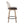 Riley - Farmhouse Fixed Height Counter Stool Round Footrest With Removable Cushion (Set of 2) - White Washed / Antique Copper / Brown