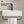 White Vessel Sink with Towel Rack