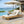 Teak Finish Acacia Wood Chaise Lounge with 4-Inch Cushion