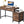 Computer Desk With Reversible 5 Drawer Storage, Frame Writing Table For Small Spaces
