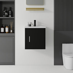 20 Inch Floating Bathroom Vanity with Sink, Soft-Close Door, Ceramic Sink, Plywood