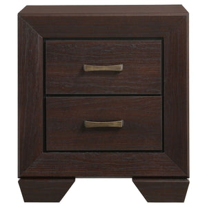 Copper - 2 Drawer Rectangular Nightstand