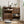Medieval Modern Shoe Cabinet With 2 Flip Drawers And Fence Design