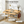 Solid Wood Writing Desk with 2 Drawers & Storage Shelf