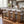 Renee Indoor Modern Split-Back Rubber Wood Counter Stool