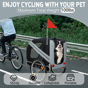 Large Folding Bike Trailer for Dogs