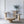 Square Side Table With Pedestal Base