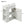 Floating Bathroom Vanity With Resin Basin, Left Side Storage - White