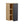 Wall Mounted Bathroom Side Cabinet, Single Door With 3 Tier Open Shelves - Black / Light Oak / White