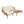 3 Piece Acacia Wood Patio Furniture Set with Coffee Table