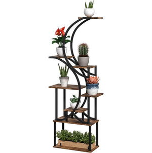 S-Shaped Plant Stand - 8 Tier Plant Shelf