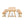 Outdoor 3-Piece Picnic Table Set in Acacia Wood