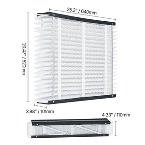 Air Filters MERV 13 Electrostatic Pleated HVAC Furnace Filter 4-Pack 20 x 25 x 4