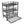 Triple Bunk Bed With Trundle, Heavy Duty Steel Construction