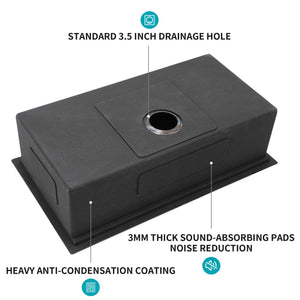 Workstation Kitchen Sink, Single Bowl Undermount