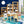 Kids Table And Chair Set With Cartoon Animals Design - White
