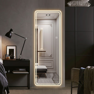 Full Length Floor Mirror LED with Dimming & 3 Color Modes