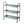 Homestead Galvanized Shelf Display 3 Tier - Metallic Gray
