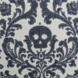 Baroque Skull Throw Pillow